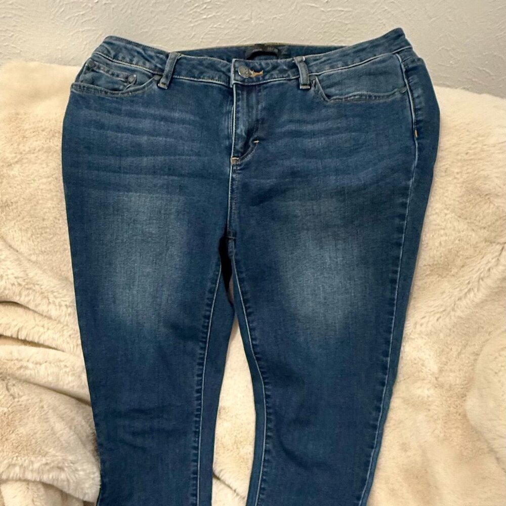 Prana Sienna Skinny Dark Wash Jeans Size 10 Short Stretch Denim